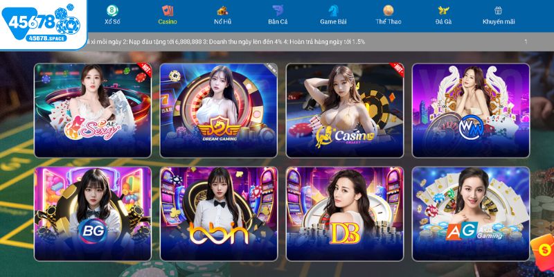 Chơi Baccarat tại nhà cái 45678 uy tín